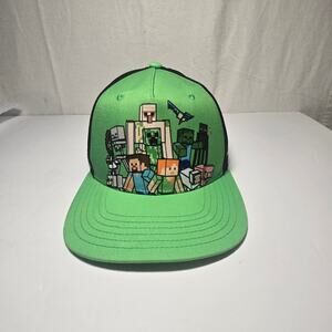Minecraft Group Action Boys Snapback Hat Cap Licensed